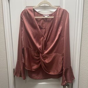 Silk Mauve Pink Love Riche Blouse